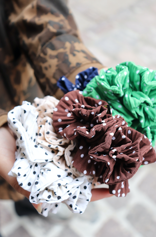 Pico Copenhagen - Dalmatians Scrunchie - Mocca