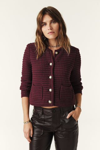 BA&SH - Gaspard Cardigan - Bordeaux