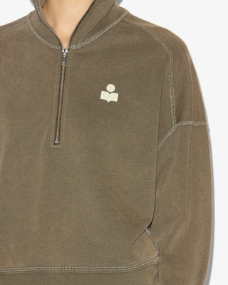 ISABEL MARANT ÈTOILE - Ross Sweatshirt - Dark Bronze/Ecru