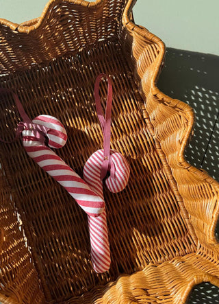 SISSEL EDELBO - Cane Leftover Ornament - Wide Candy Stripe