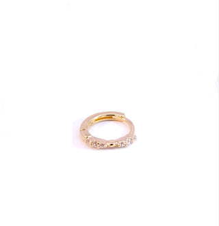 Rose Marie Paris - Hoop 6 Stones - Gold