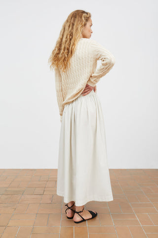 SKALL - Dagny Skirt - Light Blue/White Stripe