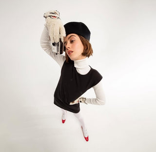 AGNELLE - Foxy Glove - Noir/Ecru