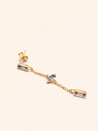 Rose Marie Paris - Stud Chain with blue Stones - Gold