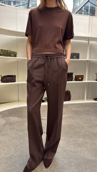 VANESSA BRUNO - Cliff Pant - Chocolate