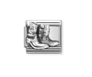 Nomination - Link CLASSIC RELIEF 925 sterling silver BOOTS