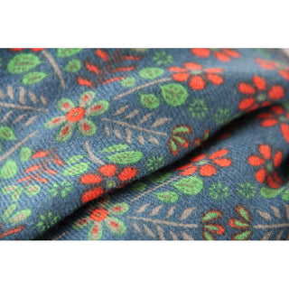 LES BELLES VAGABONDES - Carré Wool Agata - Bleu