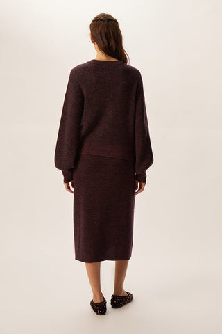 DES PETITS HAUTS - Brenda Skirt - Marine/Berry