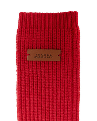 ISABEL MARANT ÈTOILE - Enos Mitten - Poppy Red