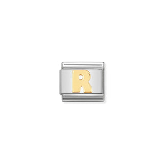 Nomination - Link LETTERS 18k gold R