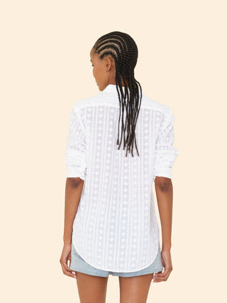 XIRENA - Beau Shirt - White Embroidery