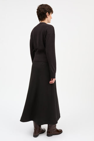 SKALL - Amara Cardigan - Dark Brown