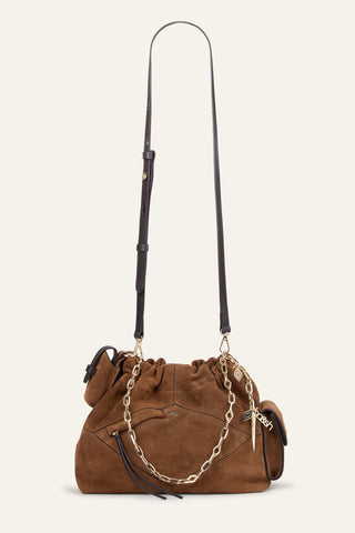 BA&SH - June Mini Tote Multipockets - Marron