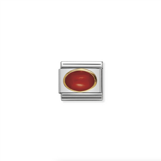 Nomination - Link OVAL STONES 18K Gold RED CORAL