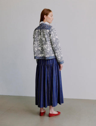 APOF - Rose Jacket - Blue Palm Escape