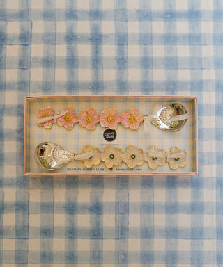 DOING GOODS - Faye Flower Salad Server Set in Giftbox