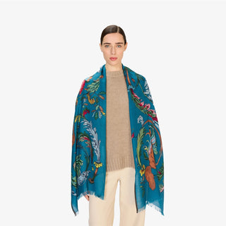 INOUI - Rococo Scarf 55 - Bleu Canard