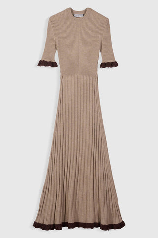 MARIA DE LA ORDEN - Magda Dress - Beige