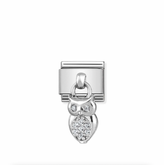 Nomination - Link PENDANT 925 sterling silver & CZ OWL