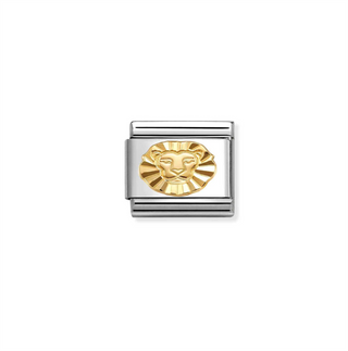 Nomination - Link ZODIAC steel 18k gold DIAMOND CUT LEO