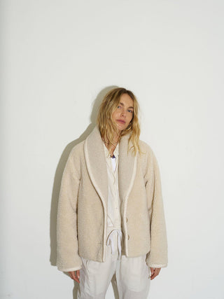 XIRENA - Alfie Sherpa Jacket - Soft Pebble