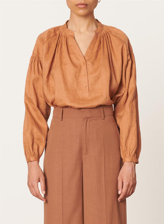 VANESSA BRUNO - Nipoa Blouse - Caramel