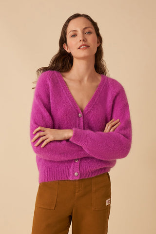 DES PETITS HAUTS - Baloha Cardigan - Crush