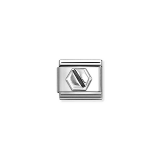 Nomination - Link SYMBOLS steel 925 sterling silver HEX SCREW composable clssic