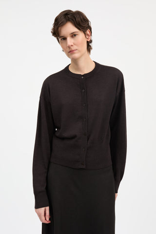 SKALL - Amara Cardigan - Dark Brown