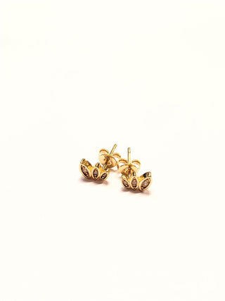 Rose Marie Paris - Stud 3 Ovals - Gold