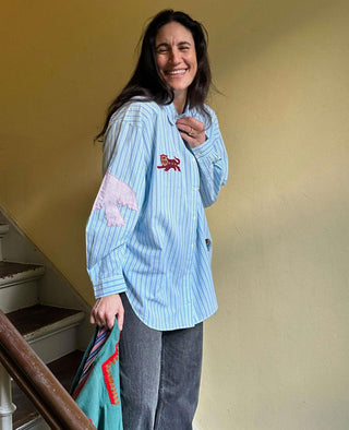 SISSEL EDELBO - Pil Shirt - Green Stripes