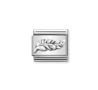 Nomination - Link OXIDIZED SYMBOLS 925 sterling silver FEATHER