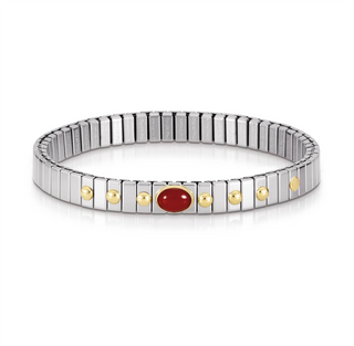 Nomination - Extension stretch BRACELET steel 18k gold RED OPAL