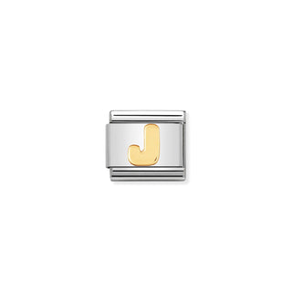 Nomination - Link LETTERS 18k gold J