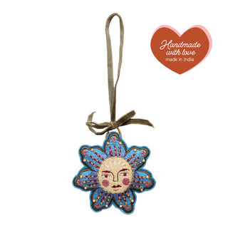 All The Luck in the World - Ornament Blue Flower