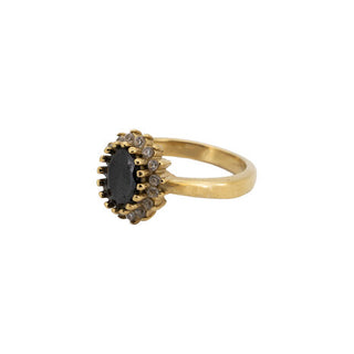 All The Luck in the World - Ring Sun Halo W/Diamond - Black