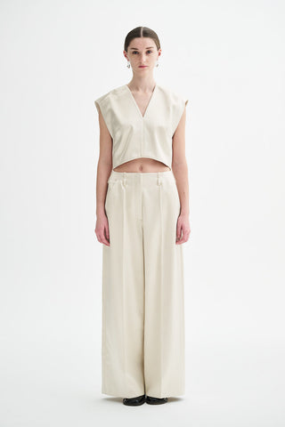 MKDT STUDIO - Prala-Atelier Shiny Cotton Mix - Metalic Cream