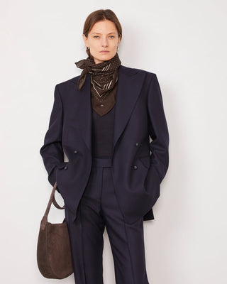Officine Générale - Scarf 85x85 - Coffee/Cream