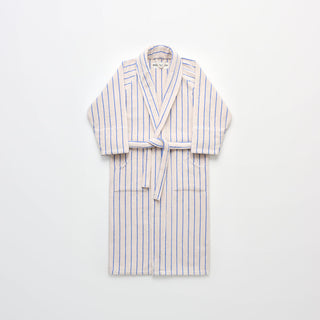 BONGUSTA - Naram Bathrobe - Moonbeam & Ultramarine