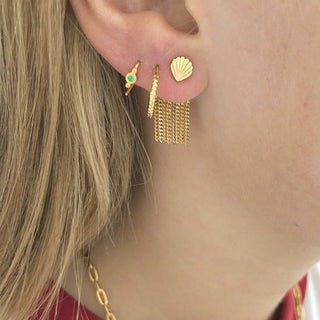 STINE A - Petit Tinsel Creol Earring - Gold