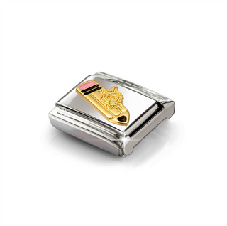 Nomination - Link SYMBOLS steel 18k gold PINK PENCIL