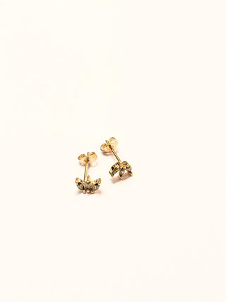 Rose Marie Paris - Stud Lotus with Peridot - Gold