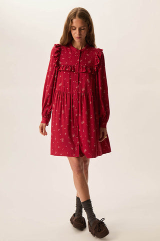 DES PETITS HAUTS - Egina Dress - Cherry