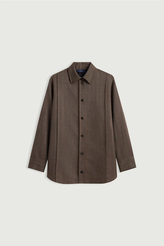 SOEUR - Lisbonne Shirt - Marron/Parme
