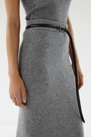 ALMADA LABEL - Umi Brushed Cashmere Maxi Skirt - Grey