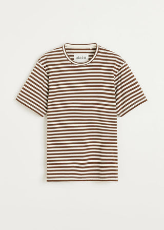 AIAYU - Classic Circular Tee Striped - Mix Coffee