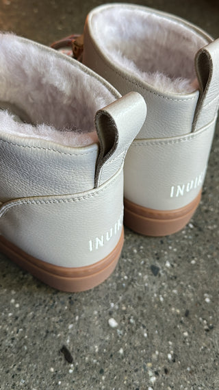 INUIKII - Full Leather Gloss - Chalk