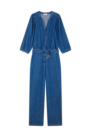 DES PETITS HAUTS - Larry Jumpsuit - Middle Blue