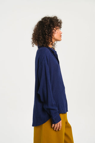 SACRÉCOEUR - Enora Wool Shirt - Encre