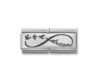 Nomination - Link DOUBLE ENGRAVED 925 sterling silver INFINITE DREAM